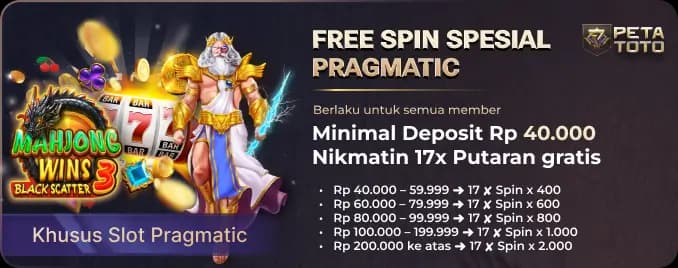 FREE SPIN 17β SPESIAL PRAGMATIC